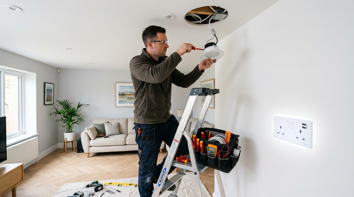 Lighting and socket installation